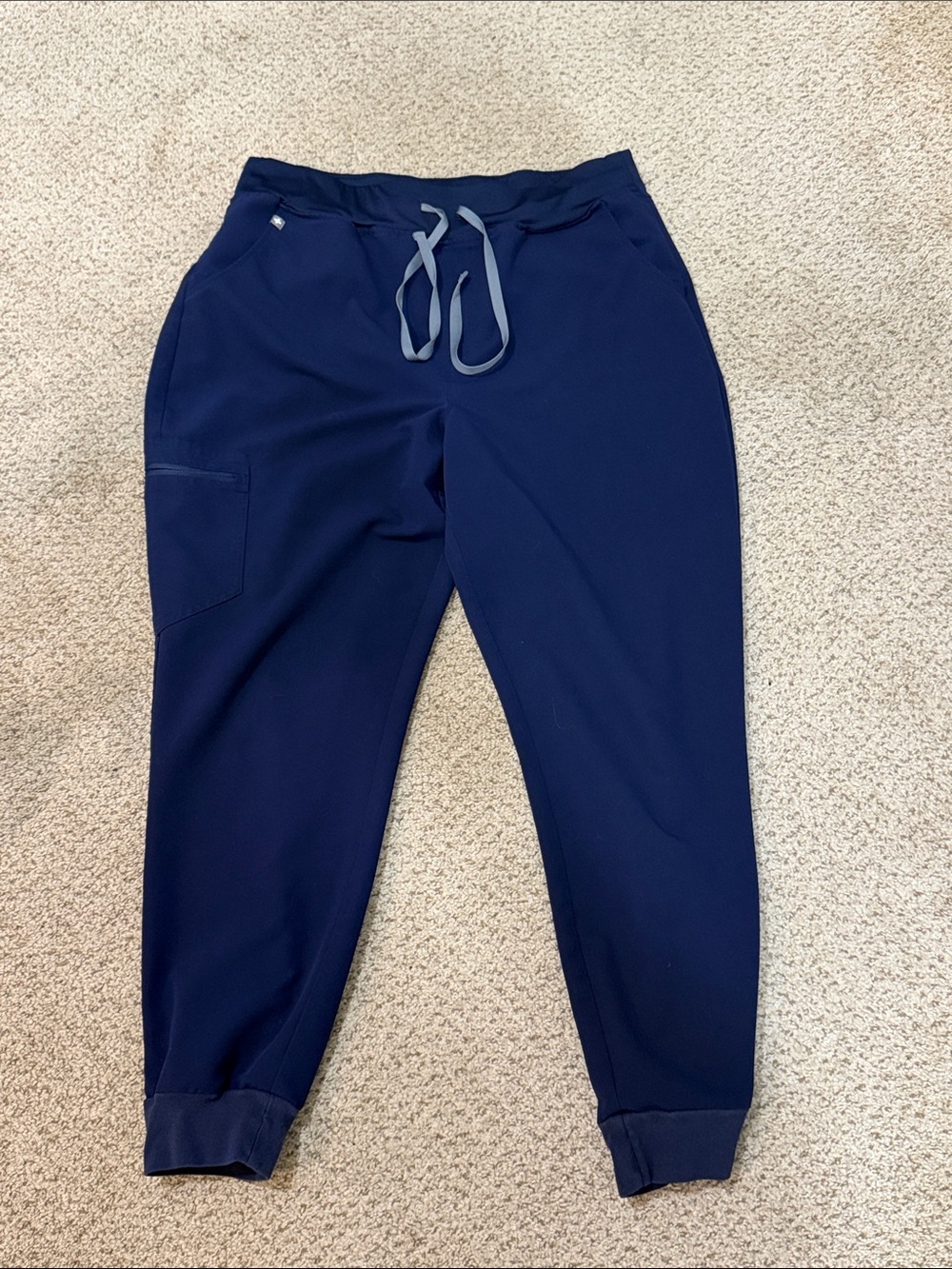 Figs Navy Drawstring Scrub Joggers